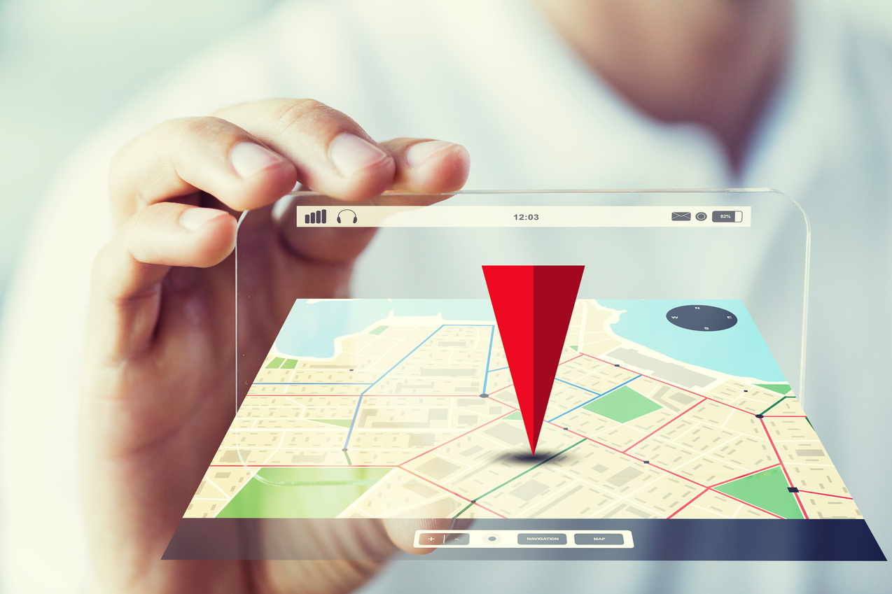 Smartphone and Map